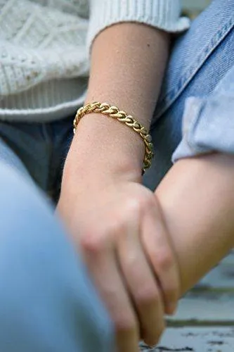 Gold Bracelets for Women - Chain Bracelet for Women Link Bracelet Gold Charm Bracelet Celeb-Approved Gold Chain Bracelets for Women