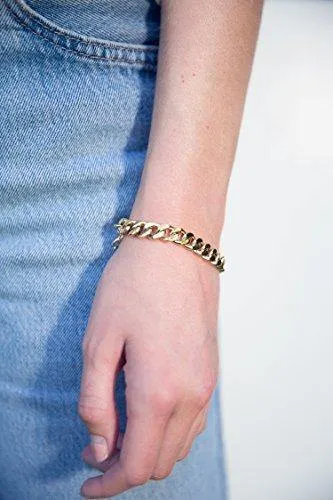 Gold Bracelets for Women - Chain Bracelet for Women Link Bracelet Gold Charm Bracelet Celeb-Approved Gold Chain Bracelets for Women