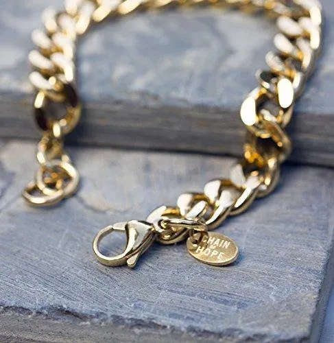 Gold Bracelets for Women - Chain Bracelet for Women Link Bracelet Gold Charm Bracelet Celeb-Approved Gold Chain Bracelets for Women