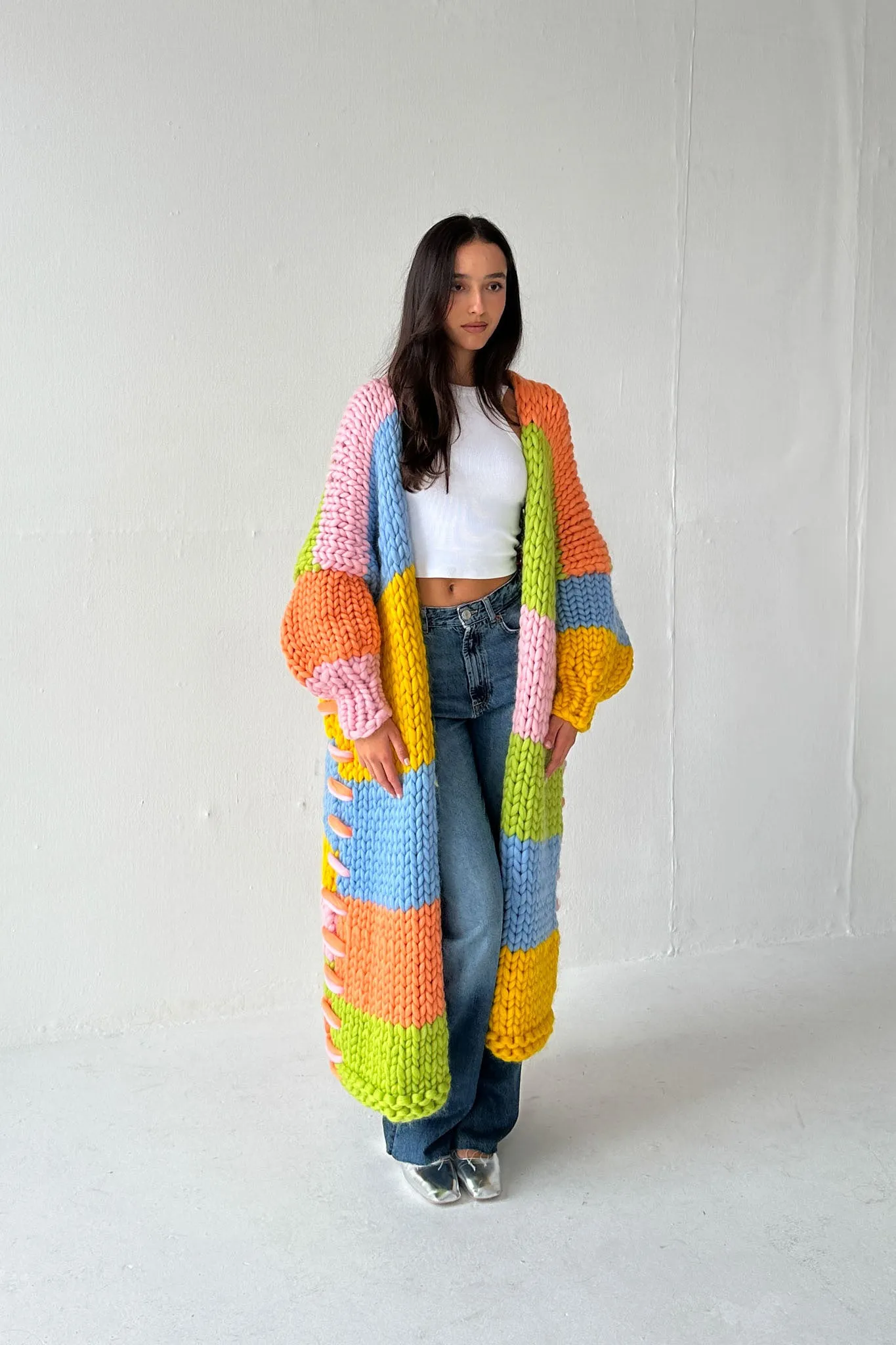 Groovy Chunky Knit Maxi Cardigan