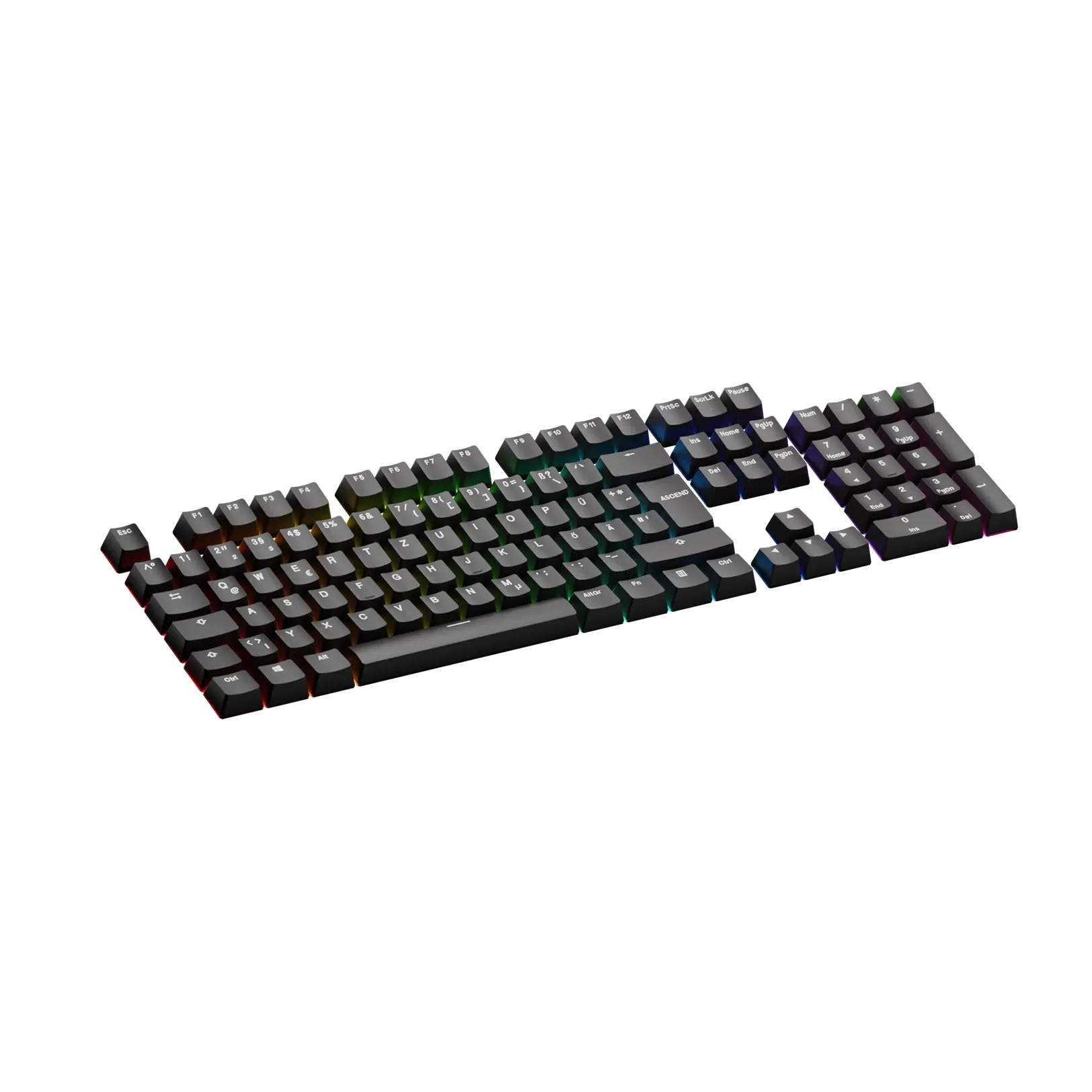 Keycaps Basics Classic Black DE