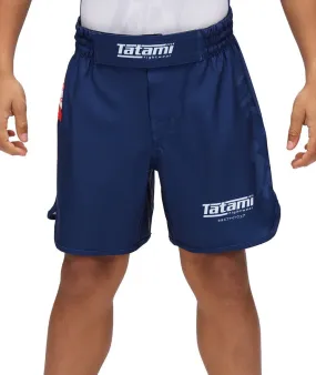 Kids Kaizen Grappling Shorts - Navy