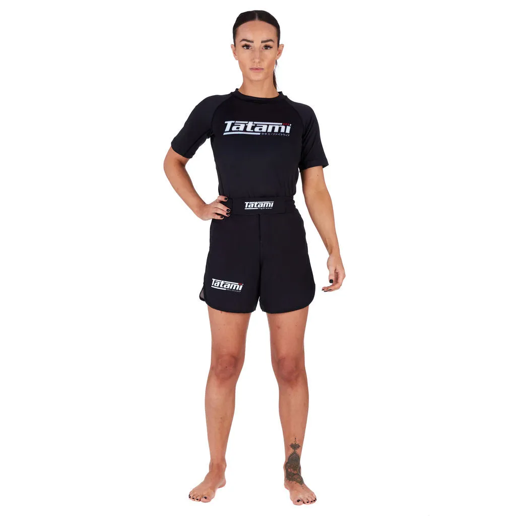 Ladies Recharge Grappling Shorts - Black