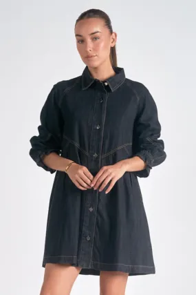 Long Sleeve Button Down Dress