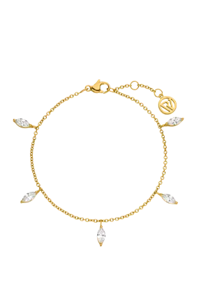 Marquise Bracelet Gold 14K Gold Plated