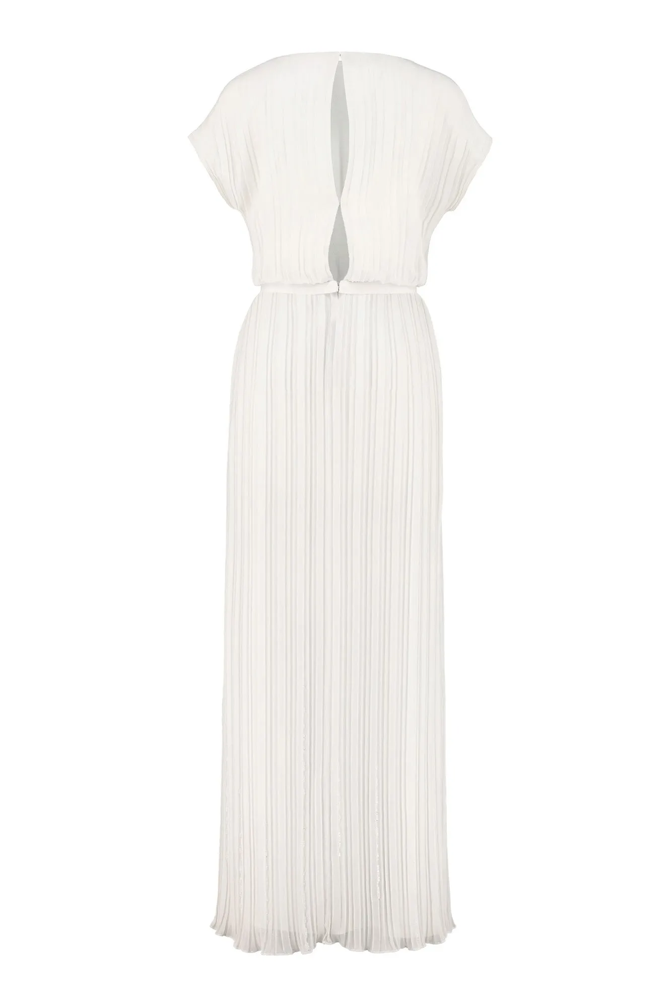 MERREMIA OFF-WHITE PLEATED GOWN