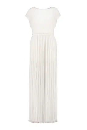 MERREMIA OFF-WHITE PLEATED GOWN