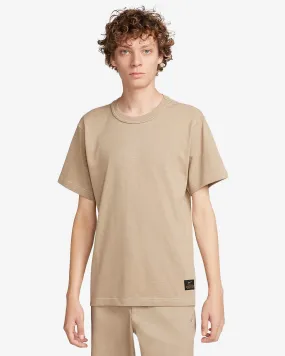 Nike Life Short Sleeve Knit Top Khaki