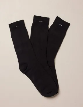 Pack de 3 chaussettes - Chevrons Gaufré Noir