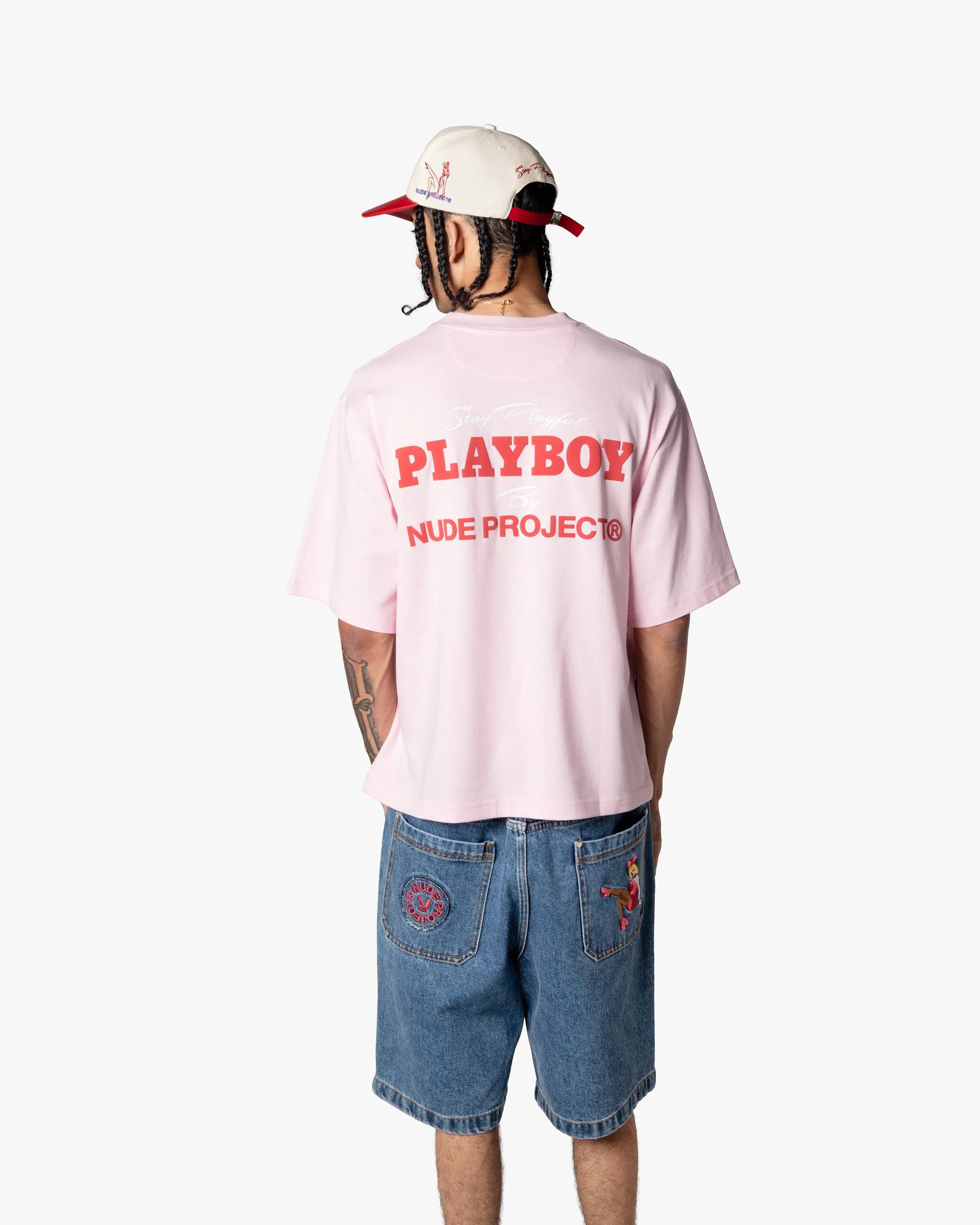 PLAYFUL CROPPED TEE PINK