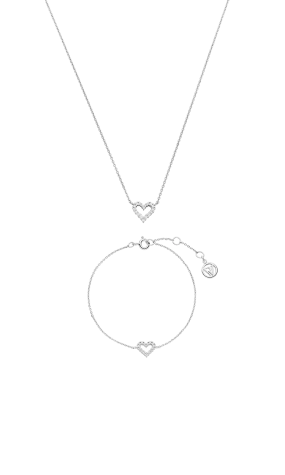 Radiant Heart Set Silver