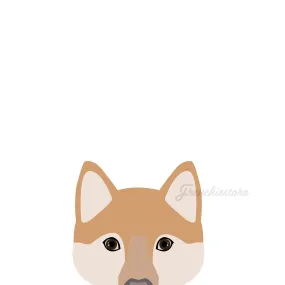 Shiba Inu Dog Sticker | Frenchiestore |  Shiba Inu Car Decal