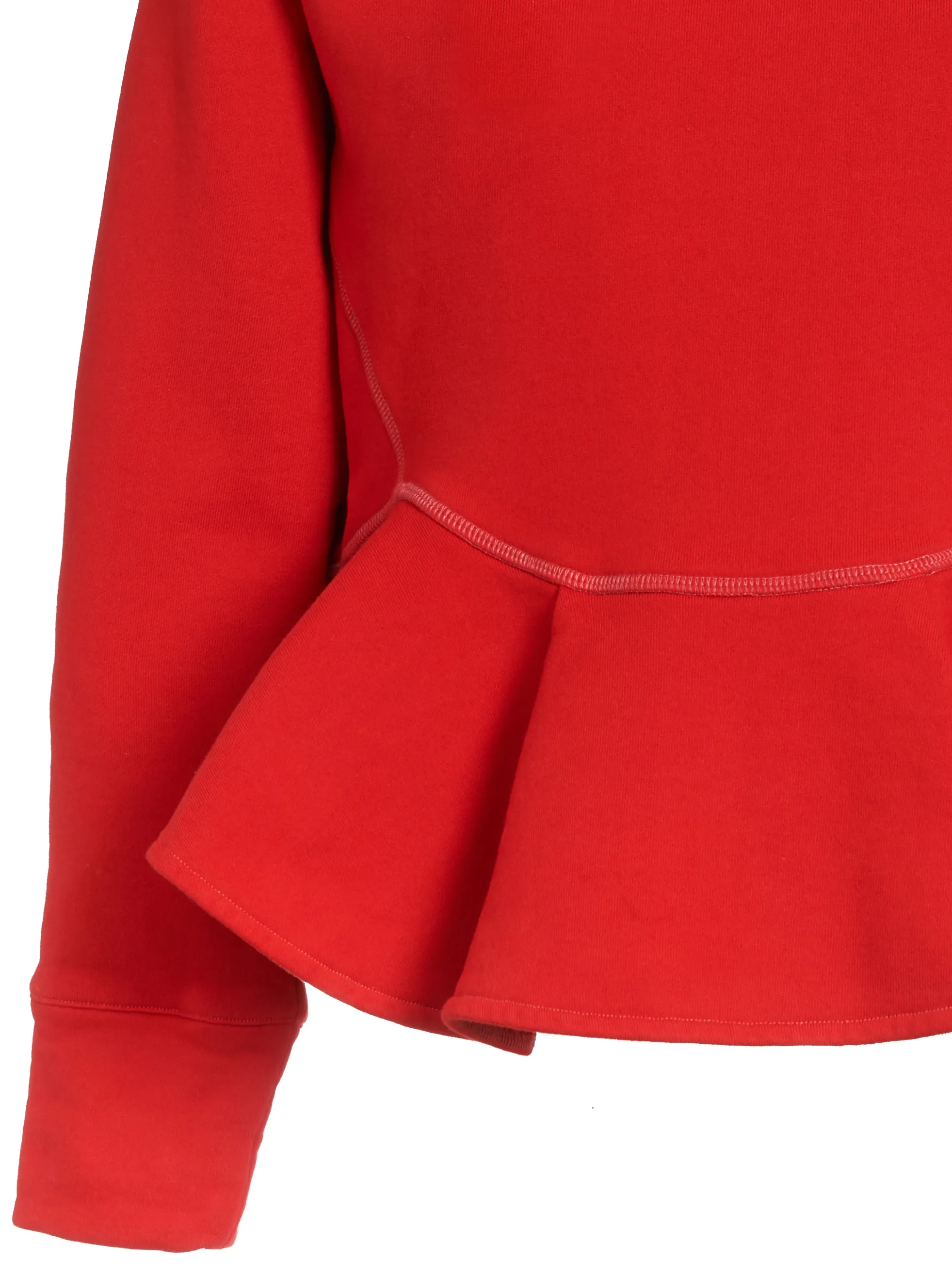 SHRUNKEN DEE SWEATSHIRT, SCARLET RED