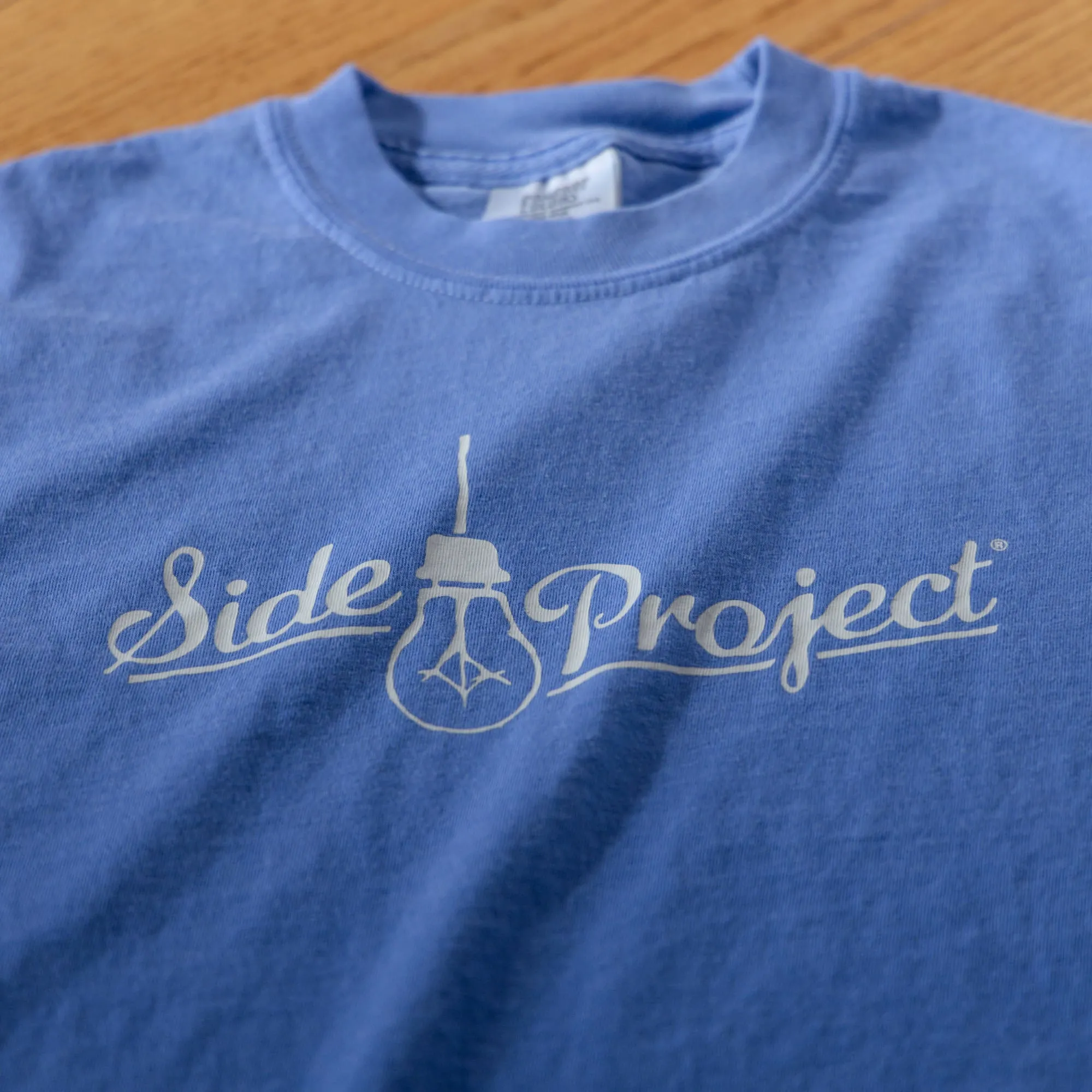 Side Project Logo T-Shirt - Flo Blue