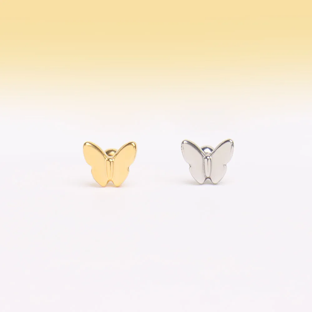 Simple Thick Butterfly Stud