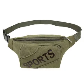 Sport Casual High Capacity Canvas Waist Pack