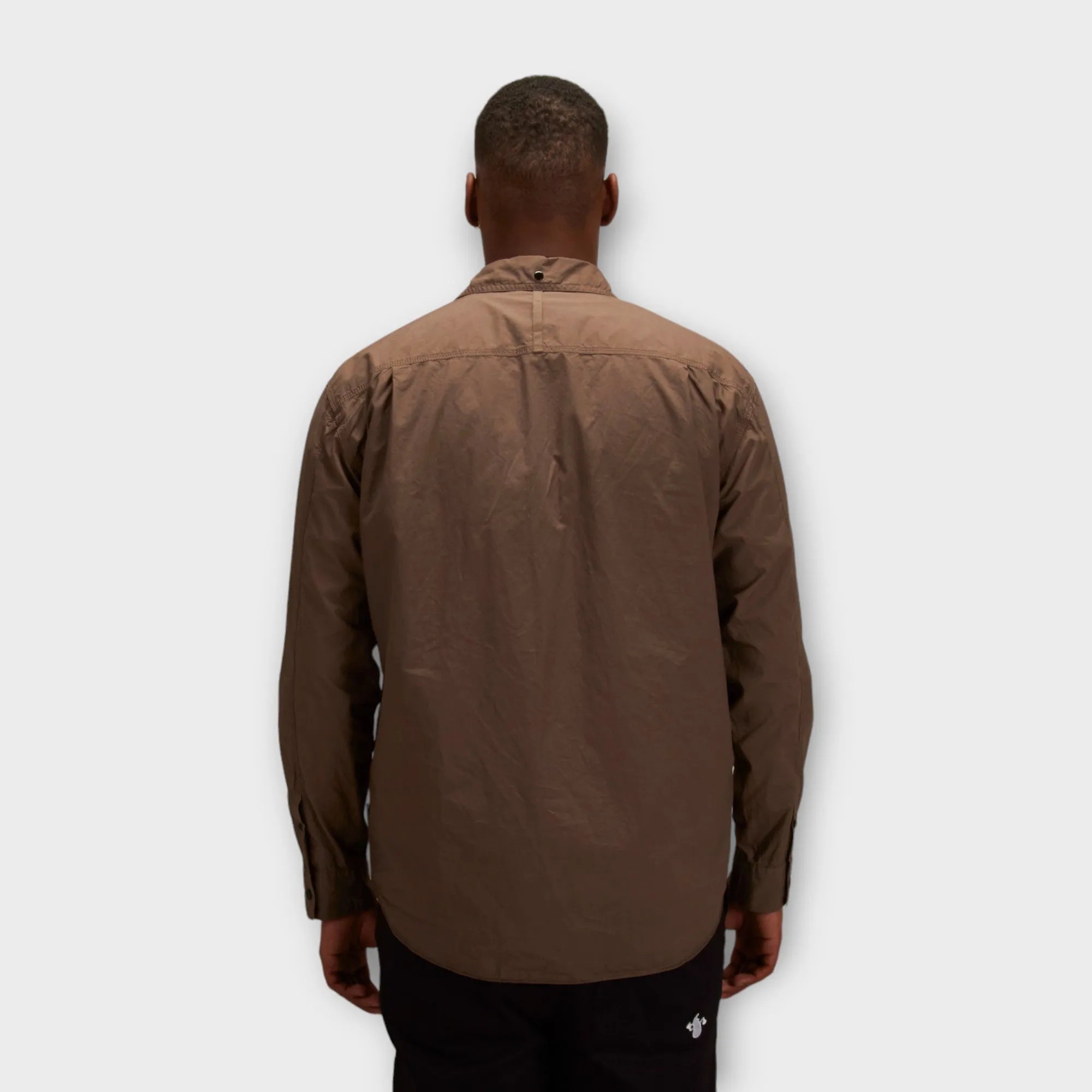 Stone Island 12505 Button Overshirt I Brun