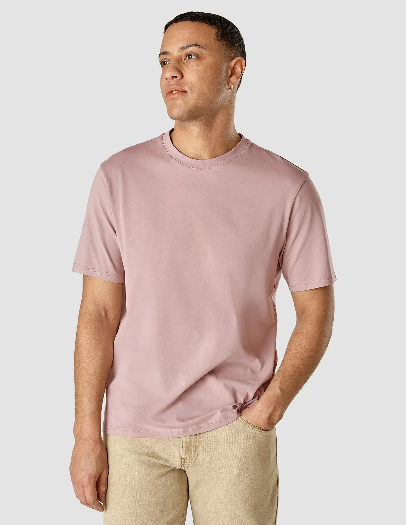 Supima T-Shirt Box Fit Dusty Lilac