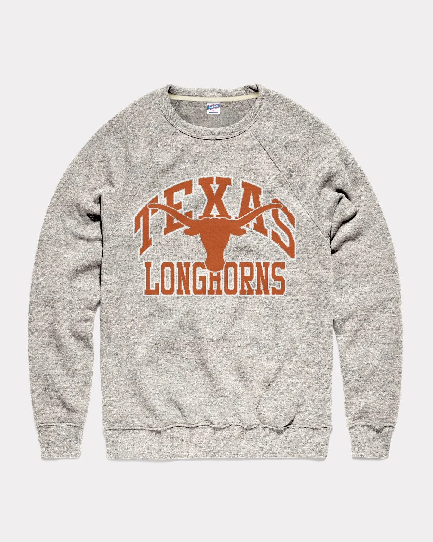 Texas Longhorns Mascot Arch Athletic Grey Crewneck