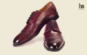 Toecap Derby with perforations in Toecap