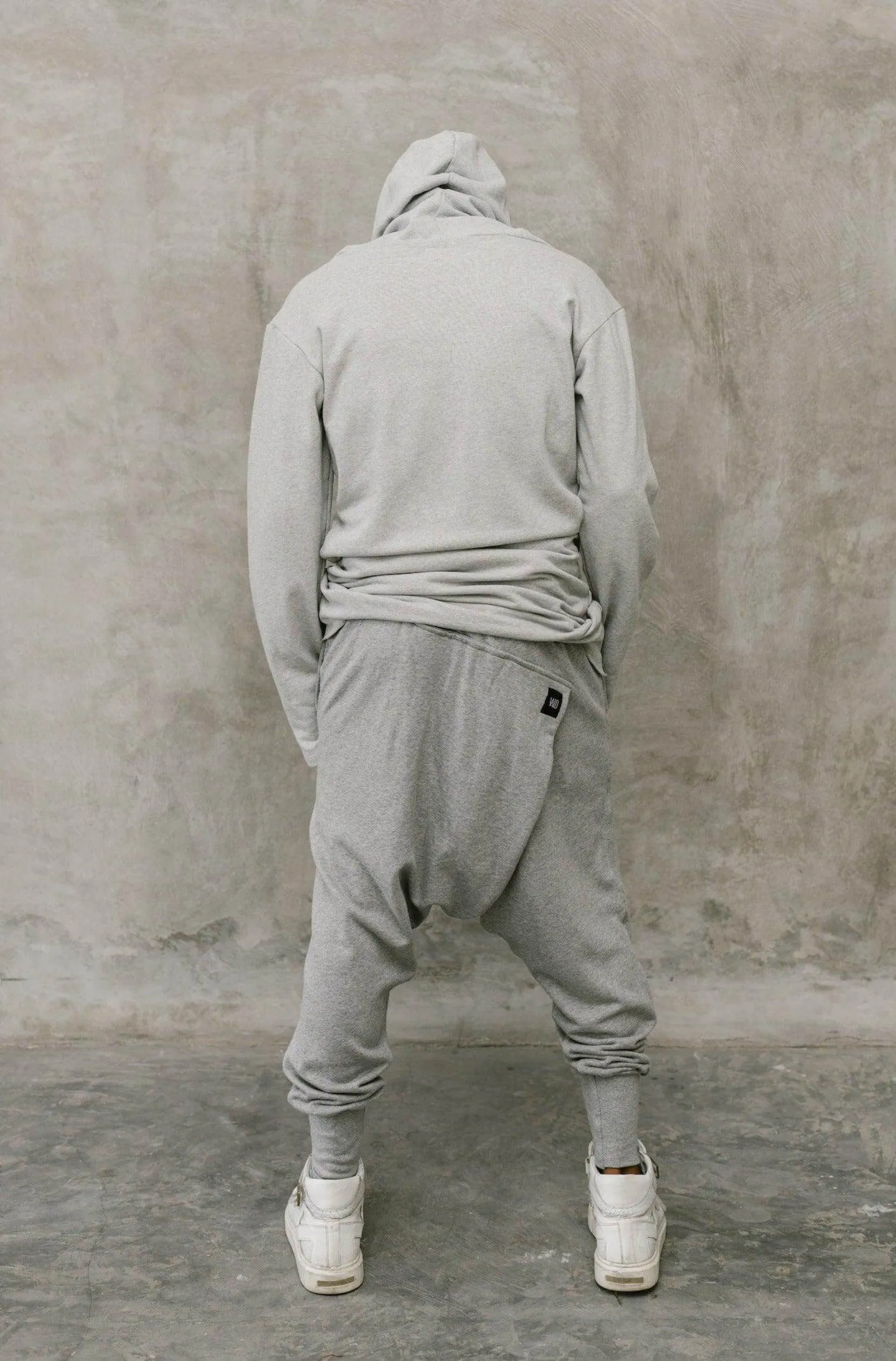 URBAN Ninja - Misty Grey Cotton Harem Pants