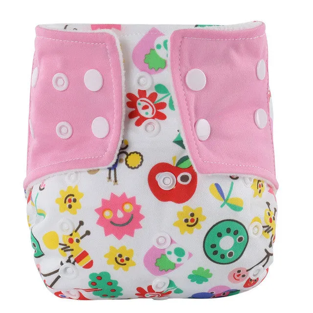 Washable and Reusable Snap Closure Diaper