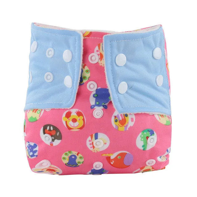 Washable and Reusable Snap Closure Diaper