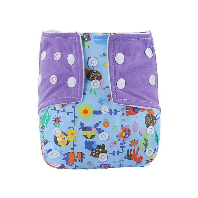 Washable and Reusable Snap Closure Diaper