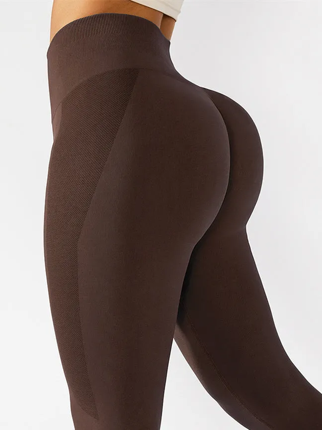 ZASUWA Female Breathble Scrunch Bum High-rise Leggings